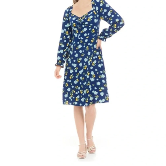 As U Wish Juniors' Long Sleeve Emma Midi Dress size XL - Picture 1 of 4